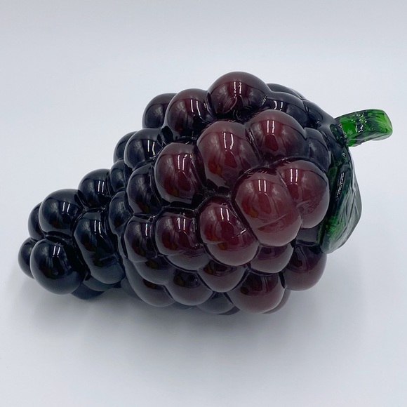 Vintage Glass Fruits Murano Style Hand
Blown Grapes Orange Apple Pear - Picture 3 of 16